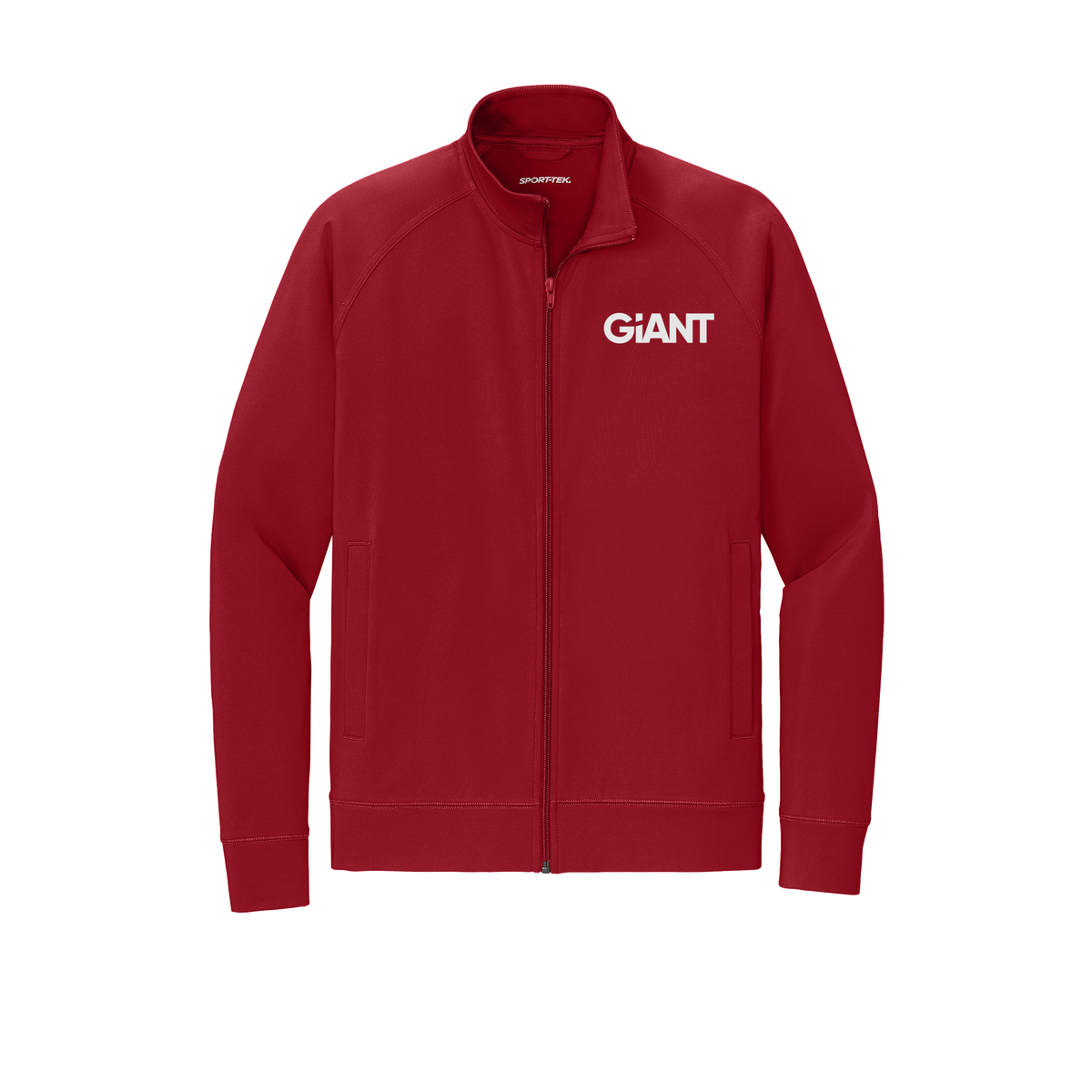 giantworldwide-sport-tek-mens-cadet-jacket-embroidery-leftchest-ST857-deepred-flat-front