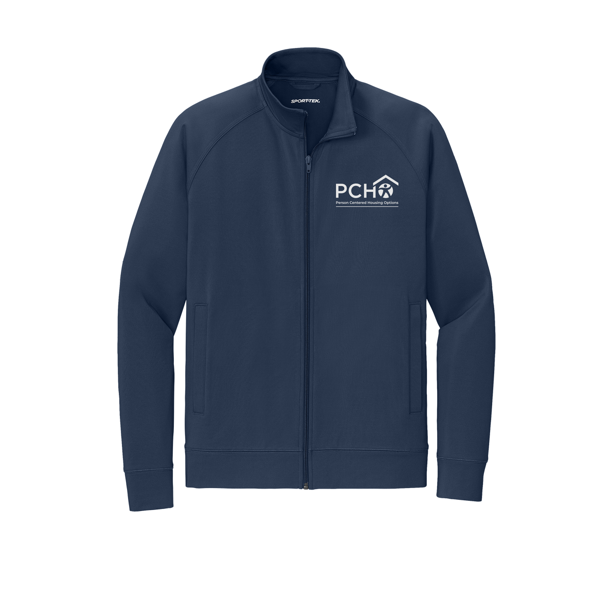 pcho-sport-wick-cadet-jacket-embroidery-leftchest-ST857-truenavy-flat-front
