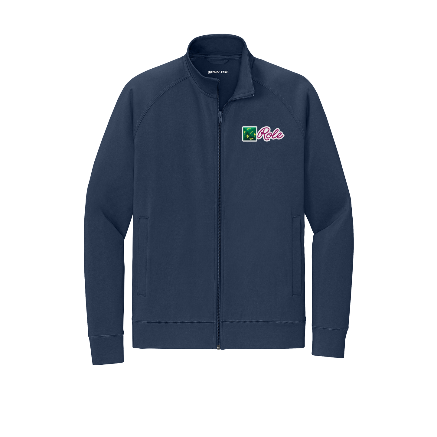 cinemarole-sport-tek-mens-cadet-jacket-embroidery-leftchest-ST857-truenavy-flat-front