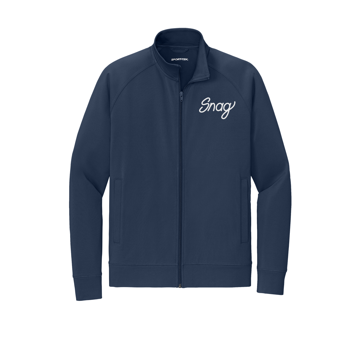 snagdelivery-sport-tek-mens-cadet-jacket-embroidery-leftchest-ST857-truenavy-flat-front