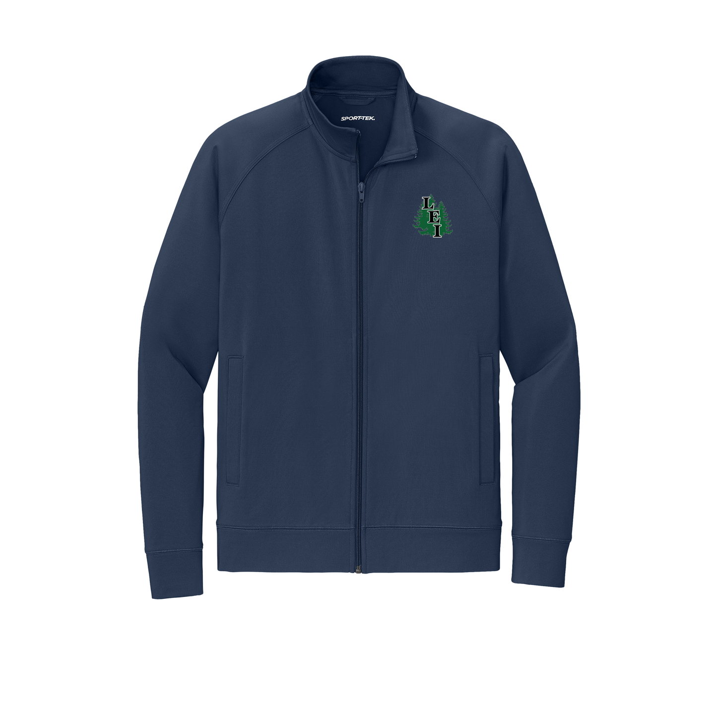 leisite-sport-tek-mens-cadet-jacket-embroidery-leftchest-ST857-truenavy-flat-front