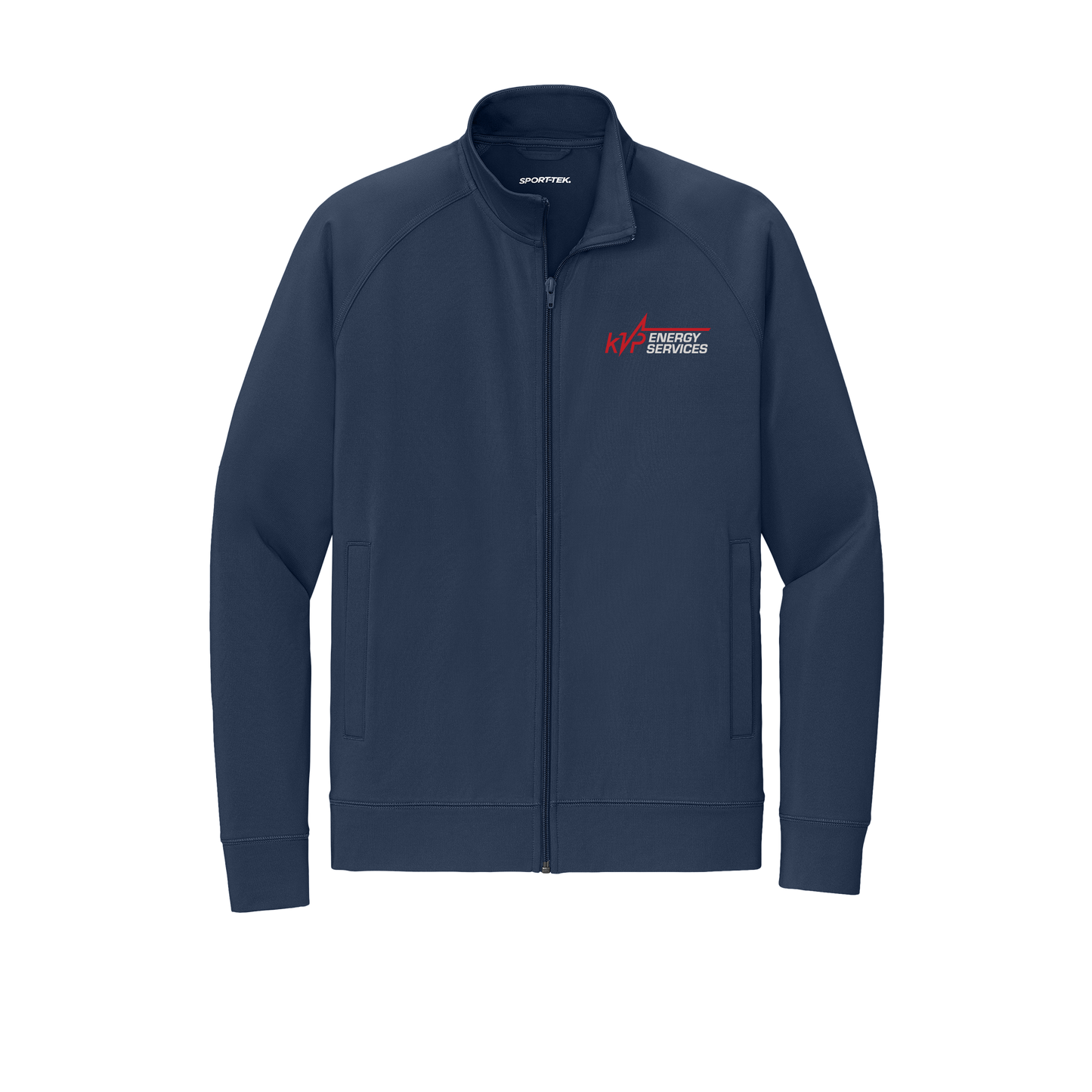 kvpenergy-sport-tek-mens-cadet-jacket-embroidery-leftchest-ST857-truenavy-flat-front