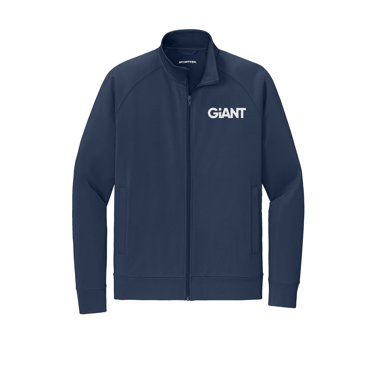 giantworldwide-sport-tek-mens-cadet-jacket-embroidery-leftchest-ST857-truenavy-flat-front