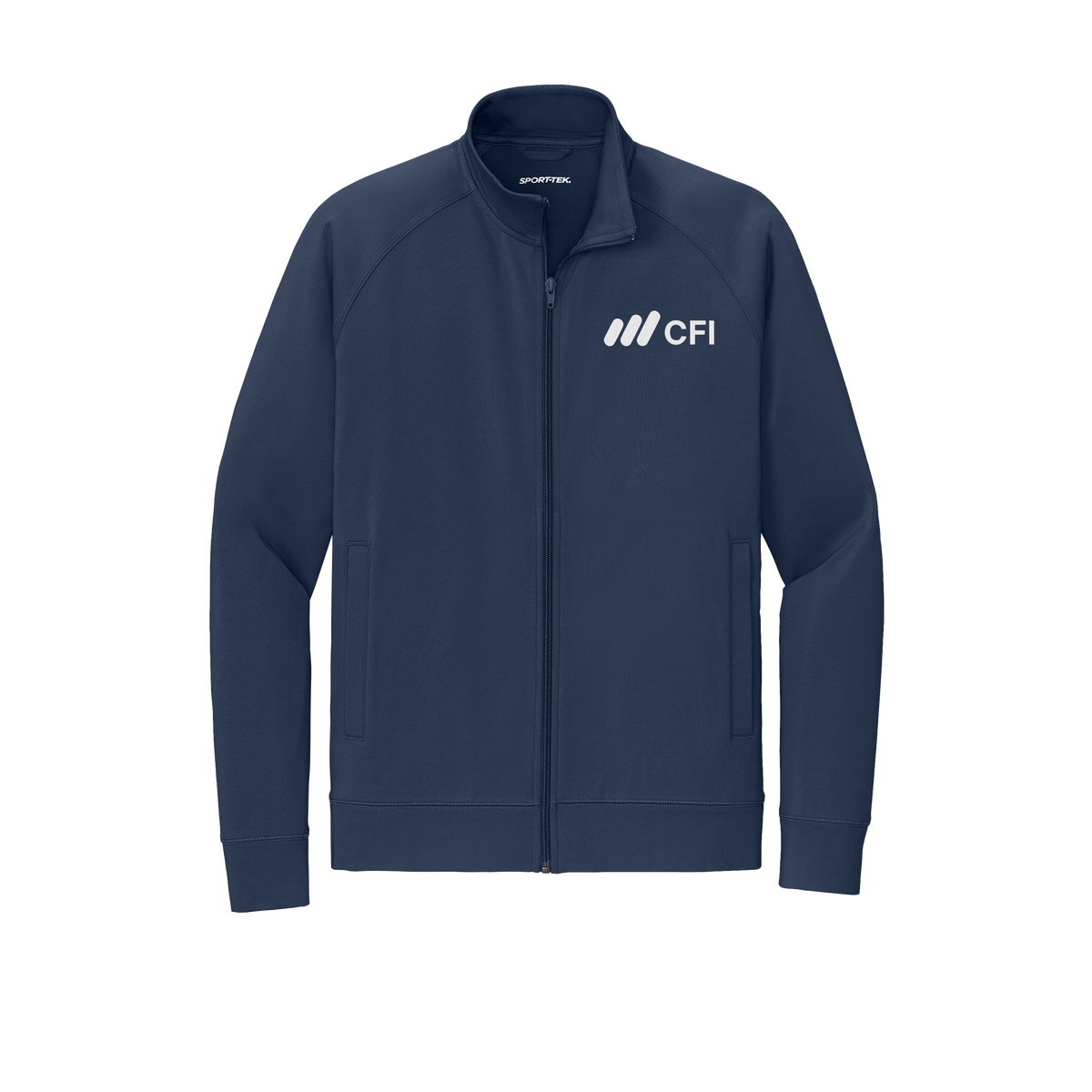 corporatefinanceinstitute-sport-tek-mens-cadet-jacket-embroidery-leftchest-ST857-truenavy-flat-front