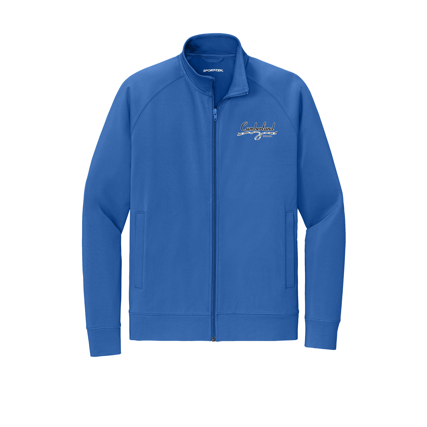 cumberland-sport-tek-mens-cadet-jacket-embroidery-leftchest-ST857-trueroyal-flat-front