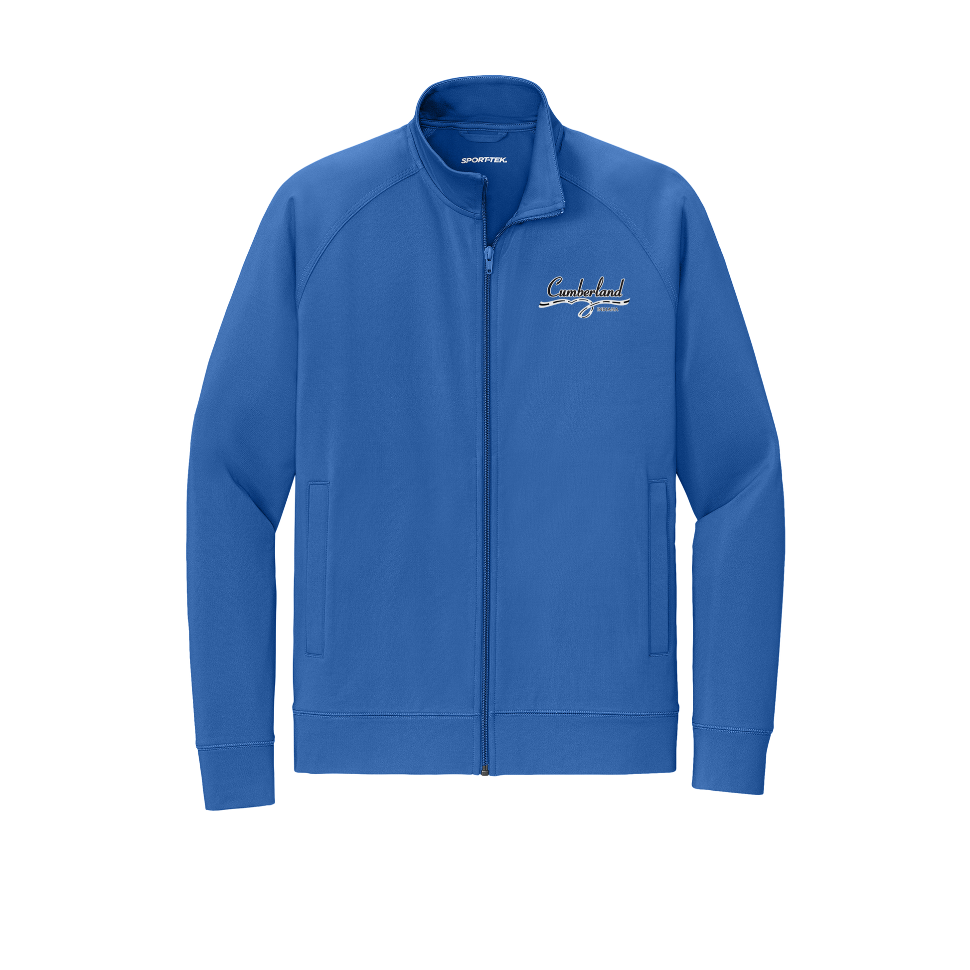 cumberland-sport-tek-mens-cadet-jacket-embroidery-leftchest-ST857-trueroyal-flat-front