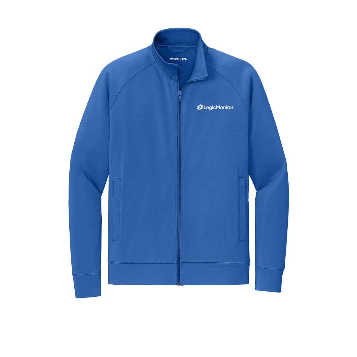 logicmonitor-sport-tek-mens-cadet-jacket-embroidery-leftchest-ST857-trueroyal-flat-front