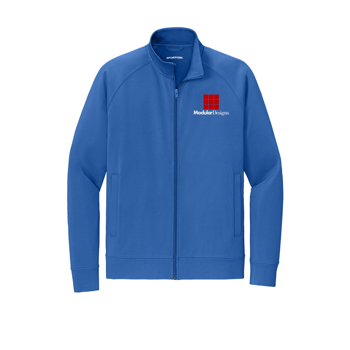 modulardesignsflooring-sport-tek-mens-cadet-jacket-embroidery-leftchest-ST857-trueroyal-flat-front