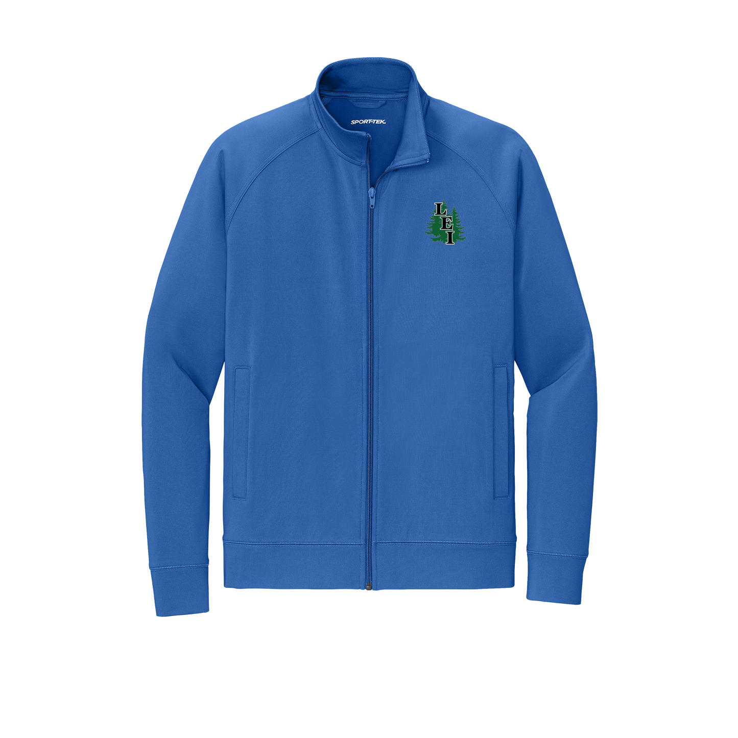leisite-sport-tek-mens-cadet-jacket-embroidery-leftchest-ST857-trueroyal-flat-front