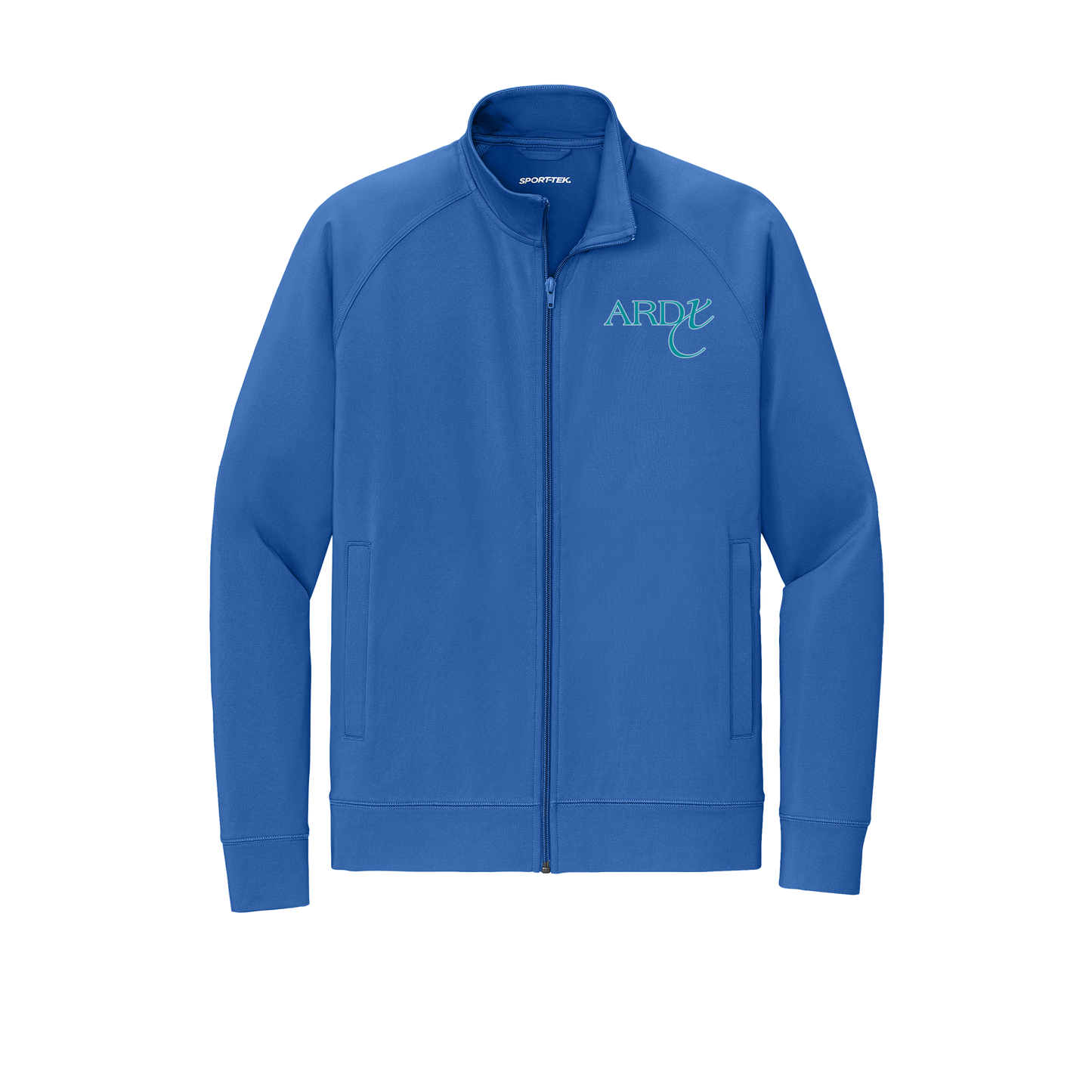 ardx-sport-tek-mens-cadet-jacket-embroidery-leftchest-ST857-trueroyal-flat-front