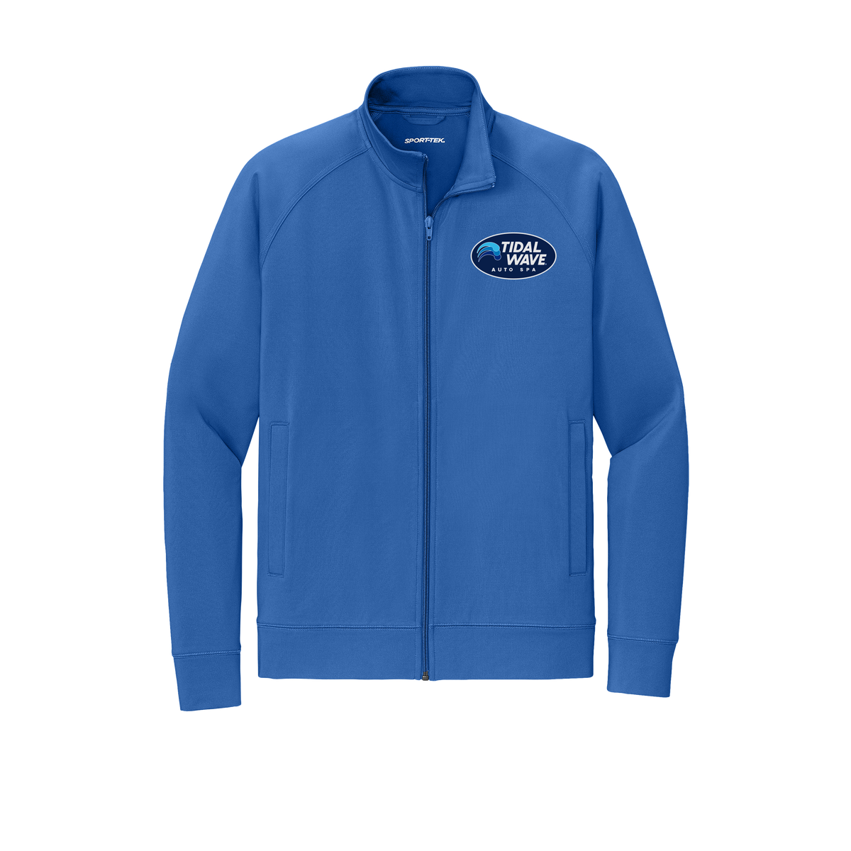 tidalwaveautospa-sport-tek-mens-cadet-jacket-embroidery-leftchest-ST857-trueroyal-flat-front