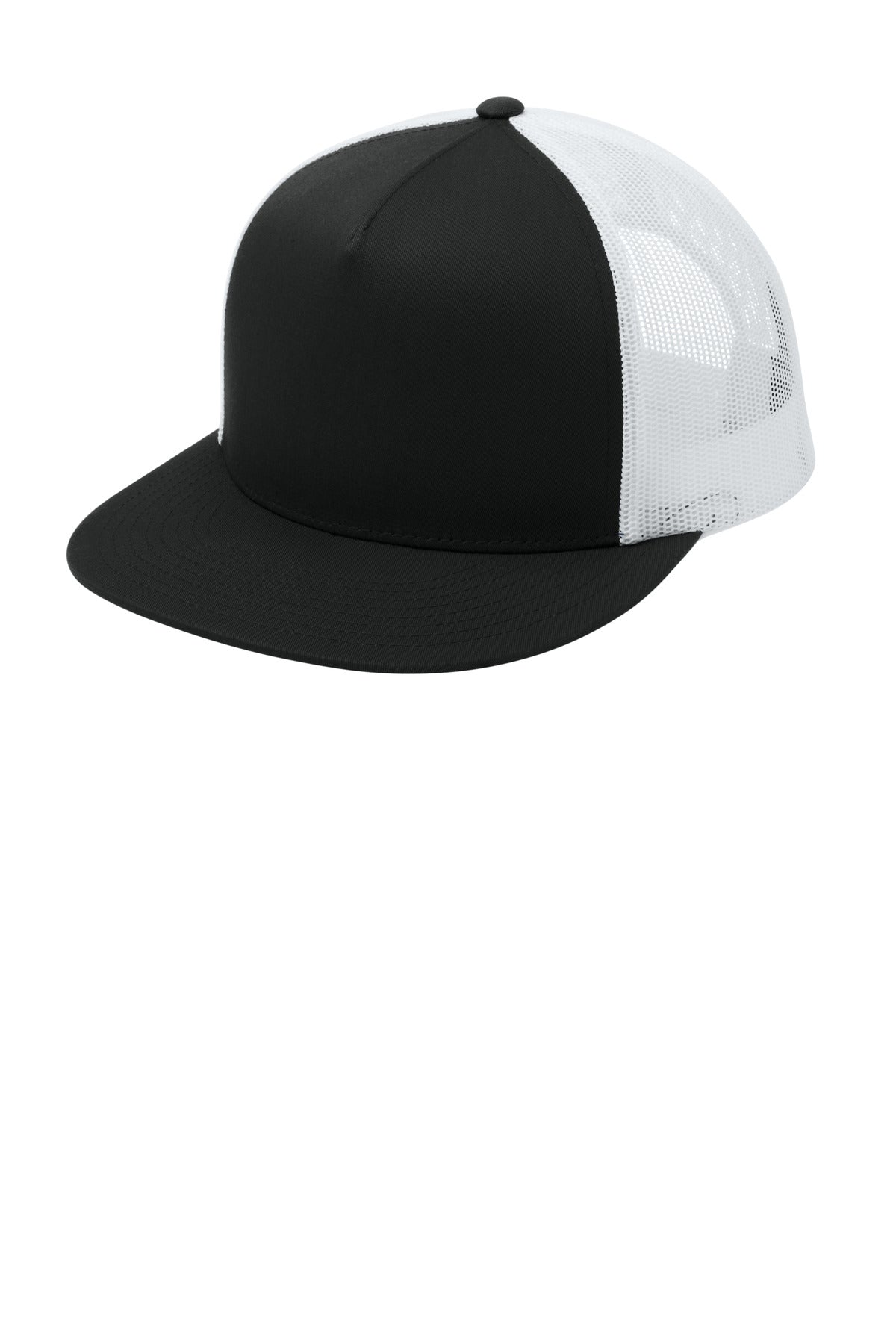 Sport-Tek® YP Classics ® 5-Panel Classic Trucker Mesh Back Cap. STC38