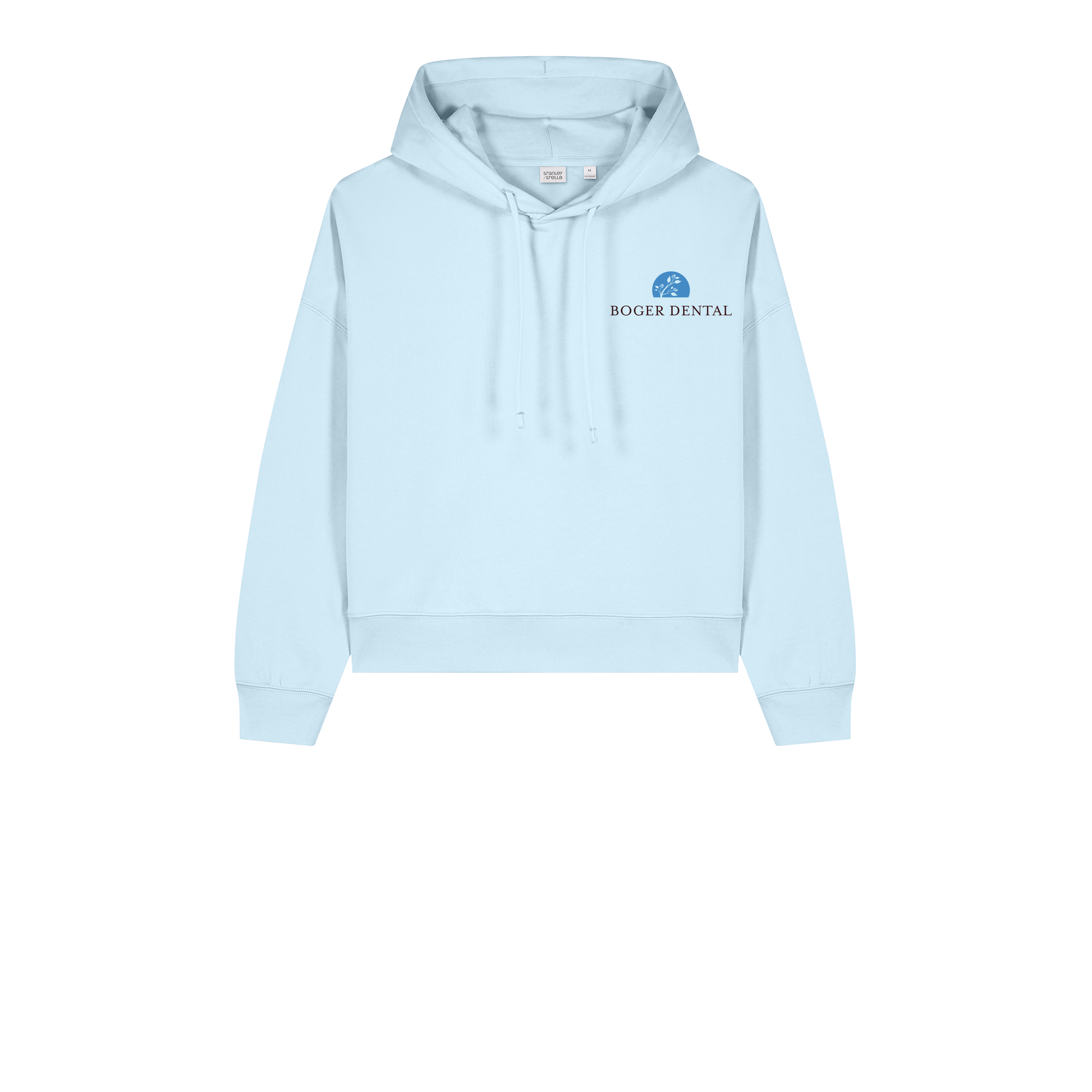 boger-dental-womens-organic-mid-weight-hoodie-embroidery-leftchest-SXW035-blueice-flat-front