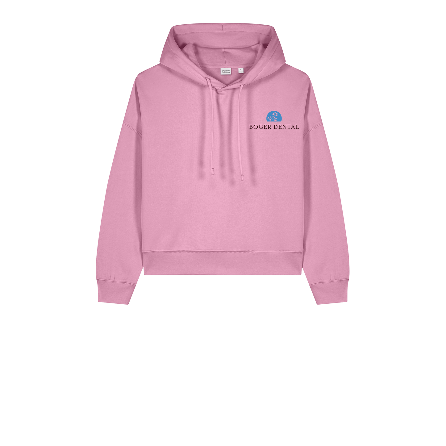 boger-dental-womens-organic-mid-weight-hoodie-embroidery-leftchest-SXW035-bubblepink-flat-front