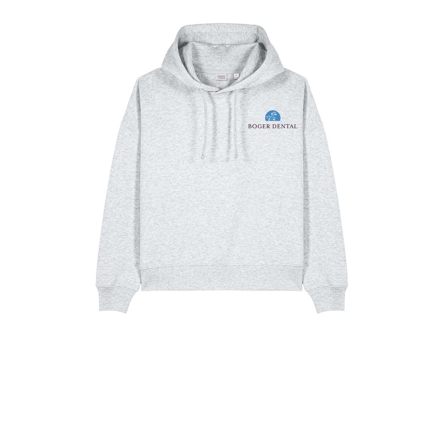 boger-dental-womens-organic-mid-weight-hoodie-embroidery-leftchest-SXW035-coolheathergrey-flat-front