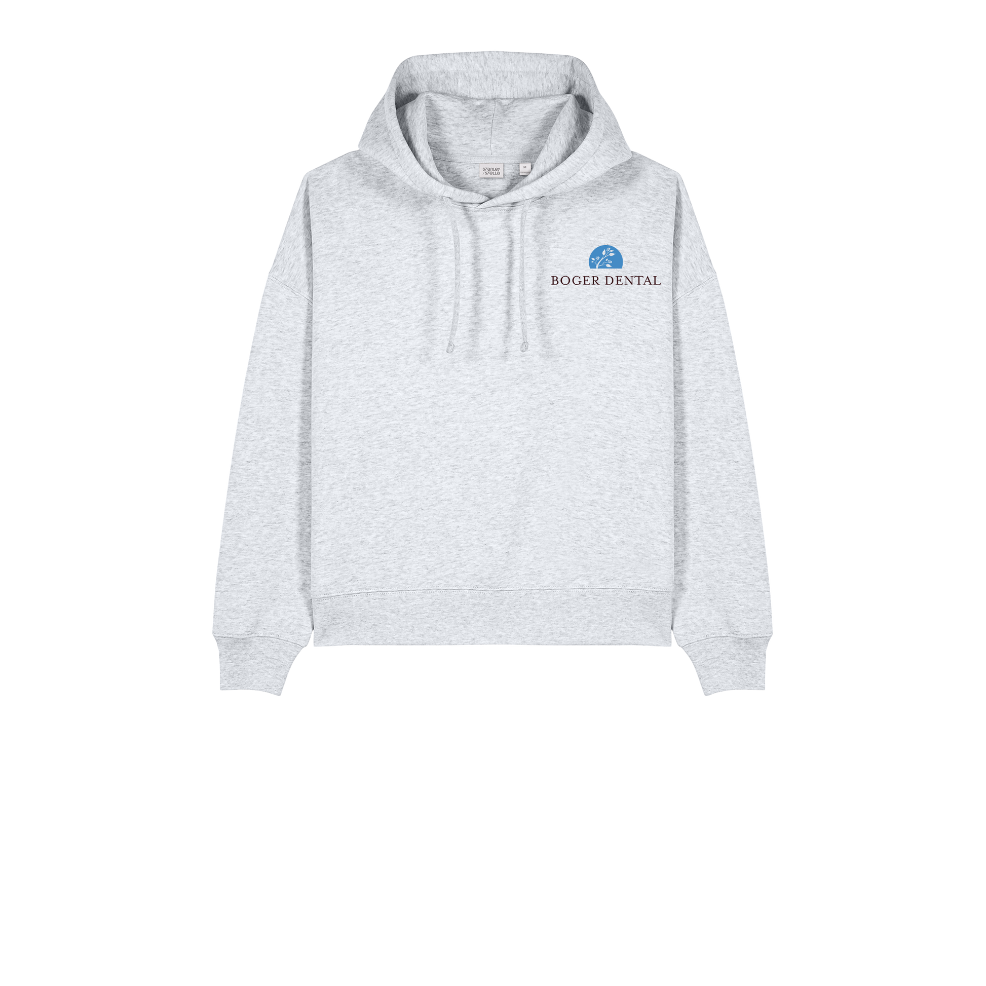 boger-dental-womens-organic-mid-weight-hoodie-embroidery-leftchest-SXW035-coolheathergrey-flat-front