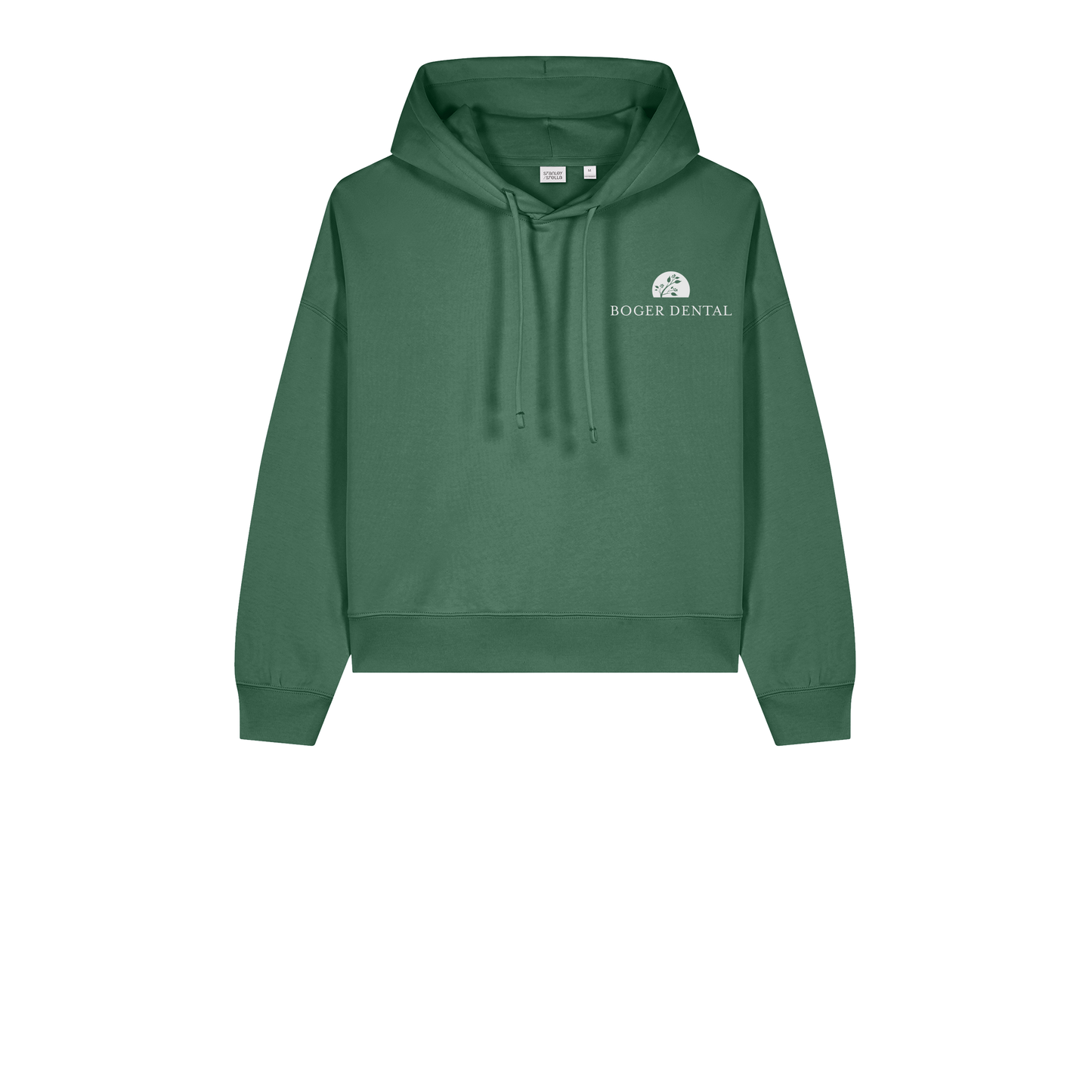 boger-dental-womens-organic-mid-weight-hoodie-embroidery-leftchest-SXW035-greenbay-flat-front