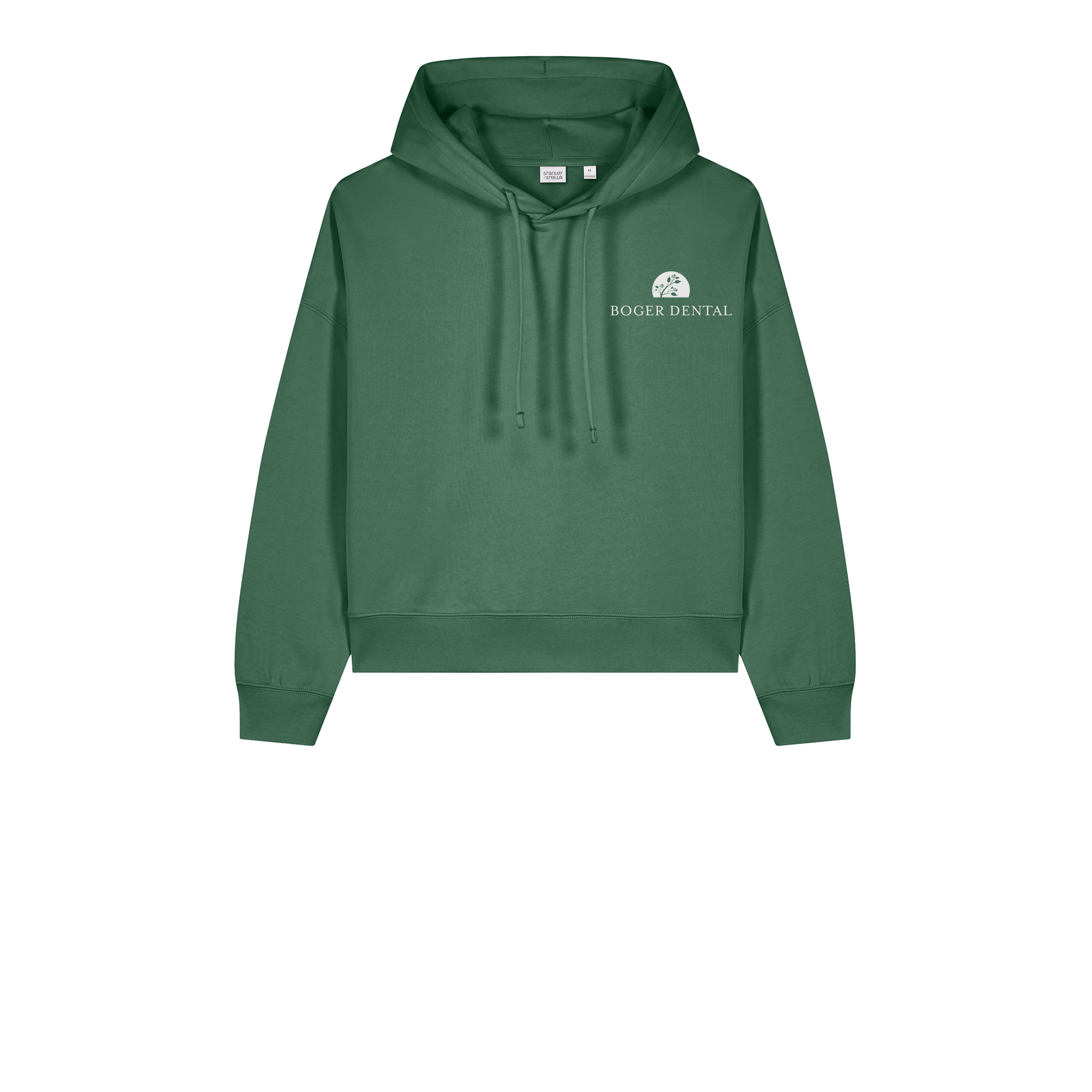 boger-dental-womens-organic-mid-weight-hoodie-embroidery-leftchest-SXW035-greenbay-flat-front
