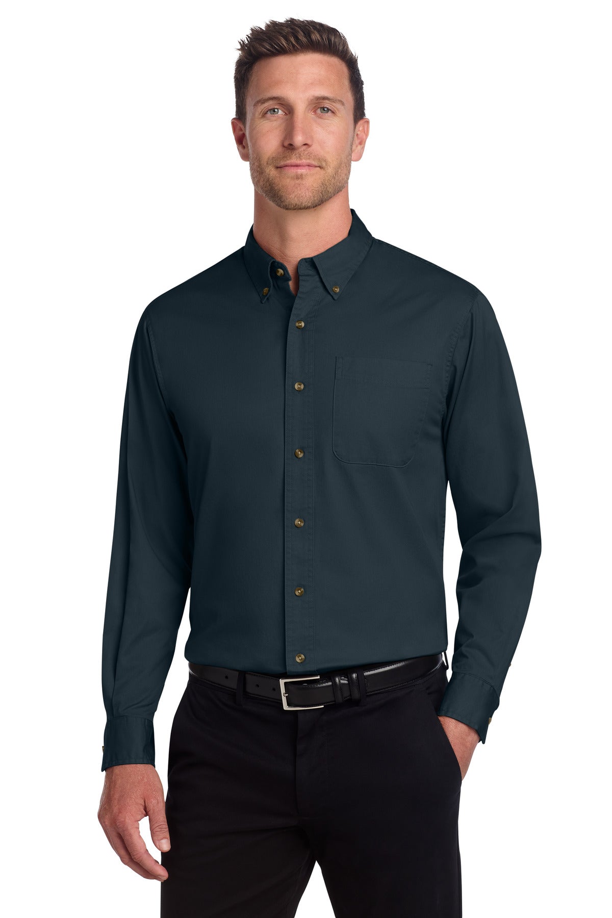 Port Authority® Tall Long Sleeve Twill Shirt.  TLS600T