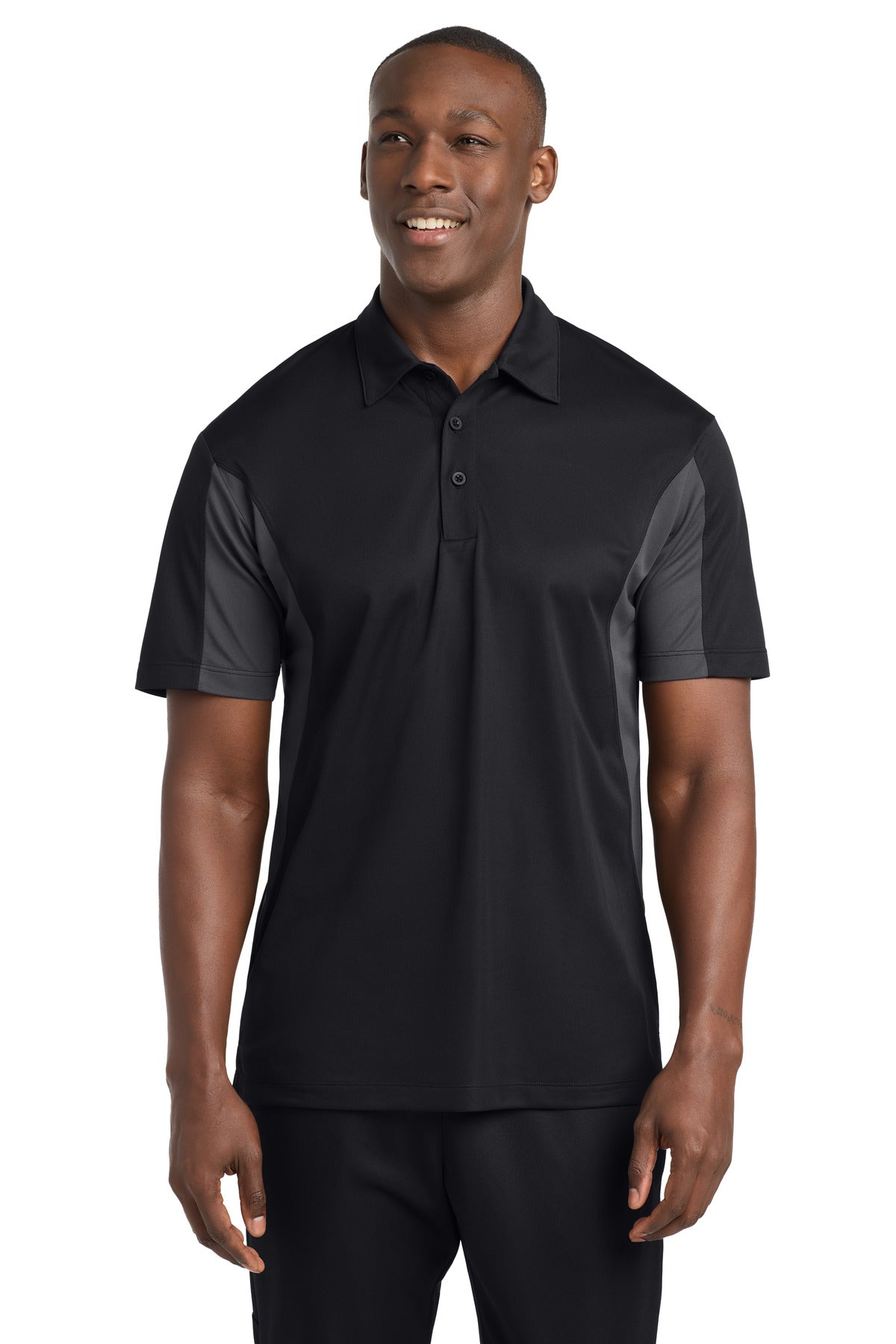 Sport-Tek® Tall Side Blocked Micropique Sport-Wick® Polo. TST655
