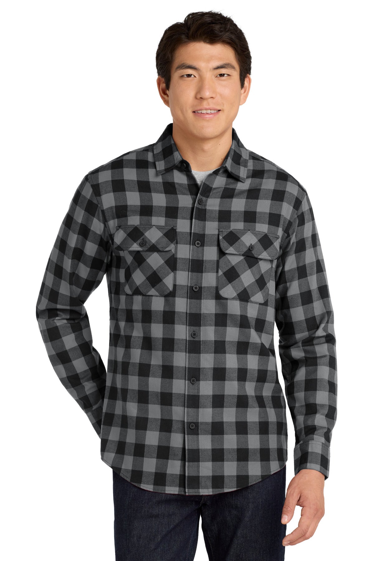 Port Authority® Plaid Flannel Shirt. W668