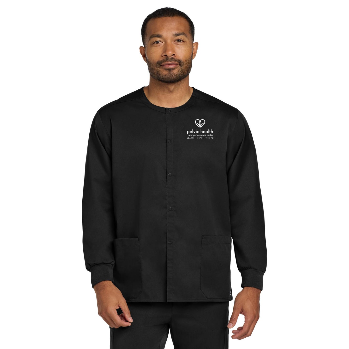 Wink® Unisex WorkFlex Snap-Front Scrub Jacket