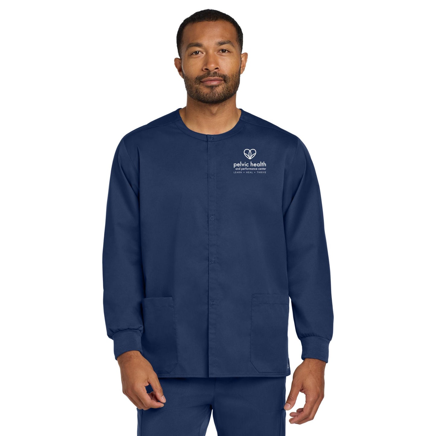 Wink® Unisex WorkFlex Snap-Front Scrub Jacket