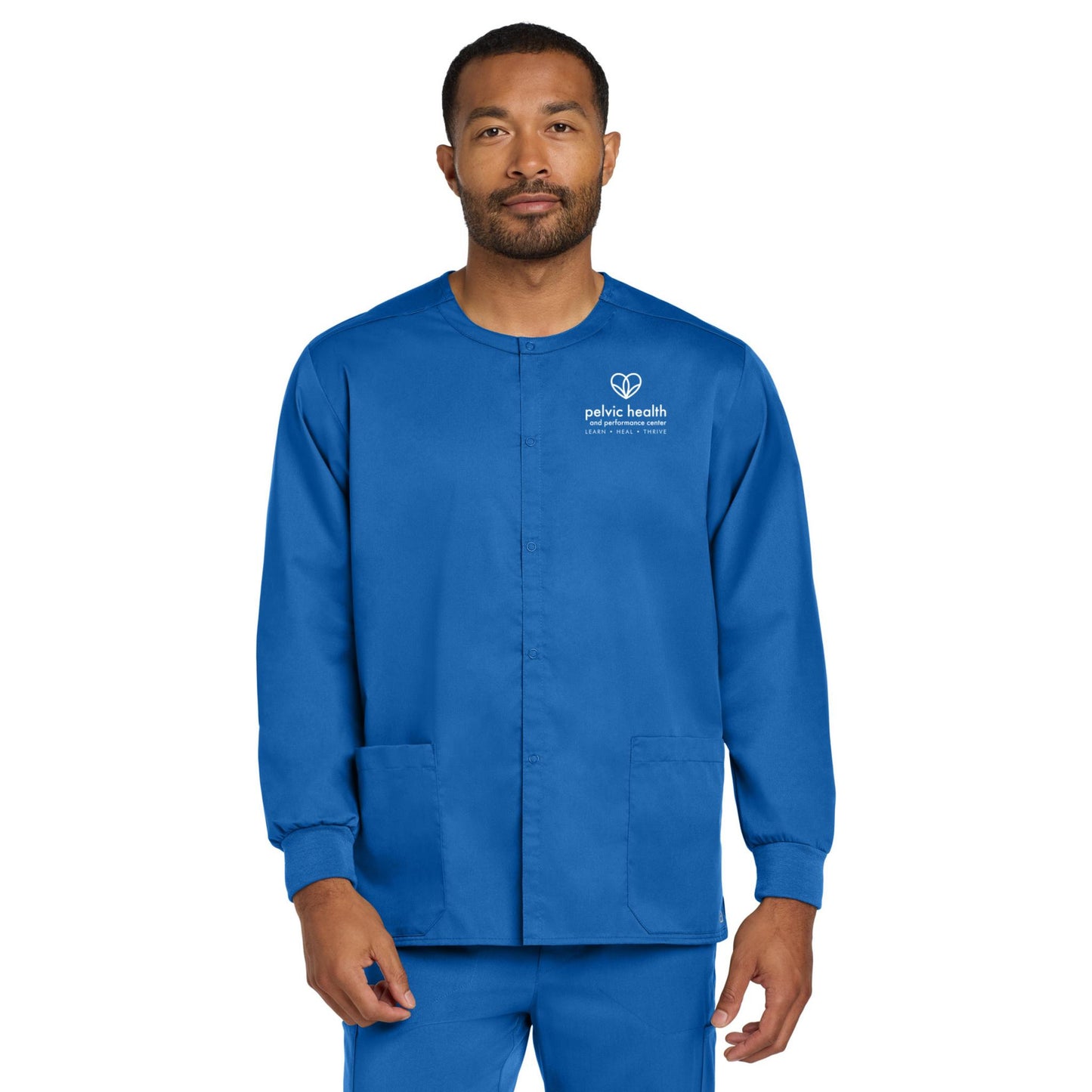 Wink® Unisex WorkFlex Snap-Front Scrub Jacket