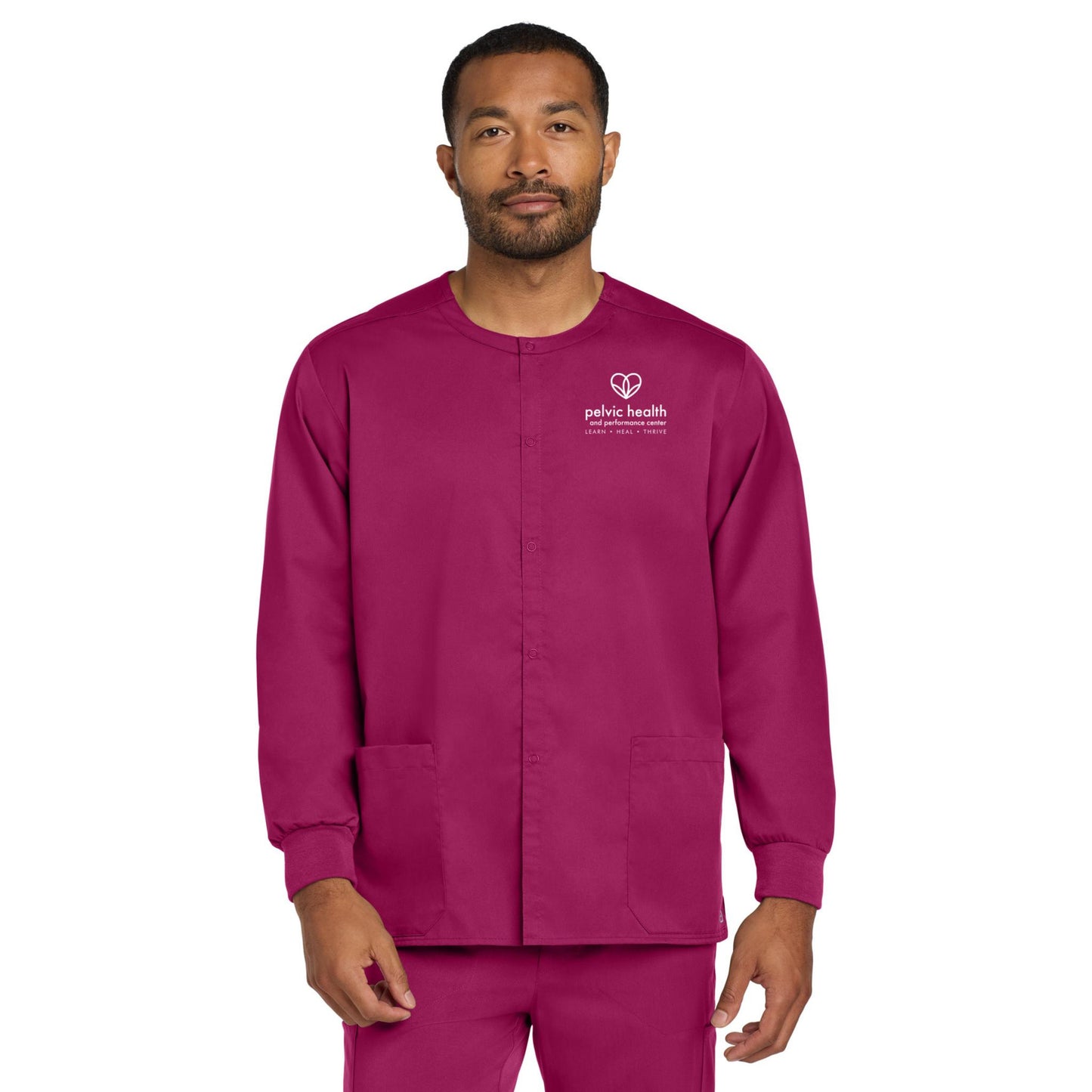 Wink® Unisex WorkFlex Snap-Front Scrub Jacket