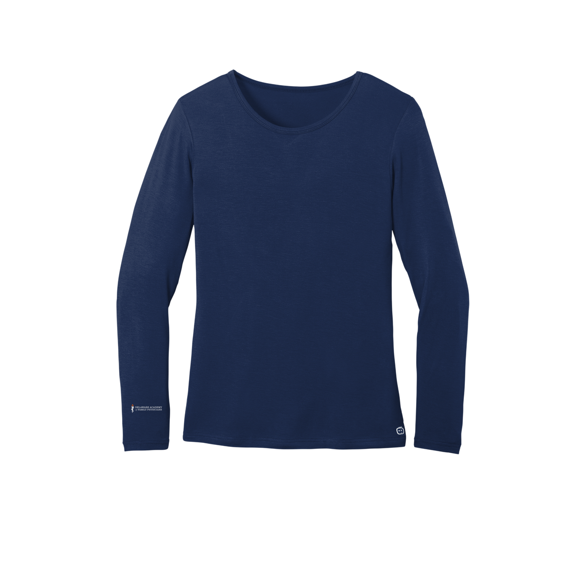 delfamdoc-wink-womens-underscrub-dtf-rightsleeveshort-WW4029-navy-flat-front