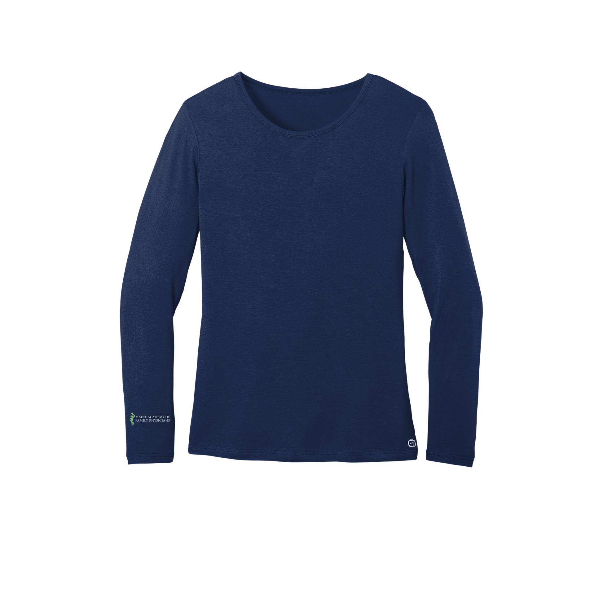 maineafp-wink-womens-underscrub-dtf-aboverightcuff-WW4029-navy-flat-front