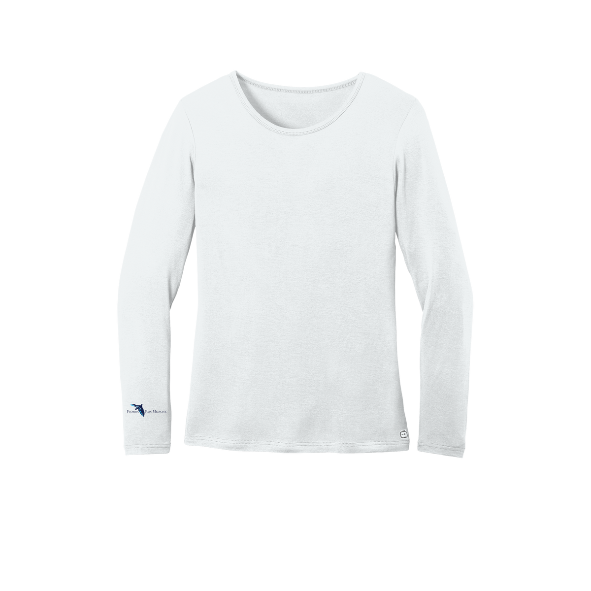 floridapainmedicine-wink-womens-underscrub-dtf-aboverightcuff-WW4029-white-flat-front
