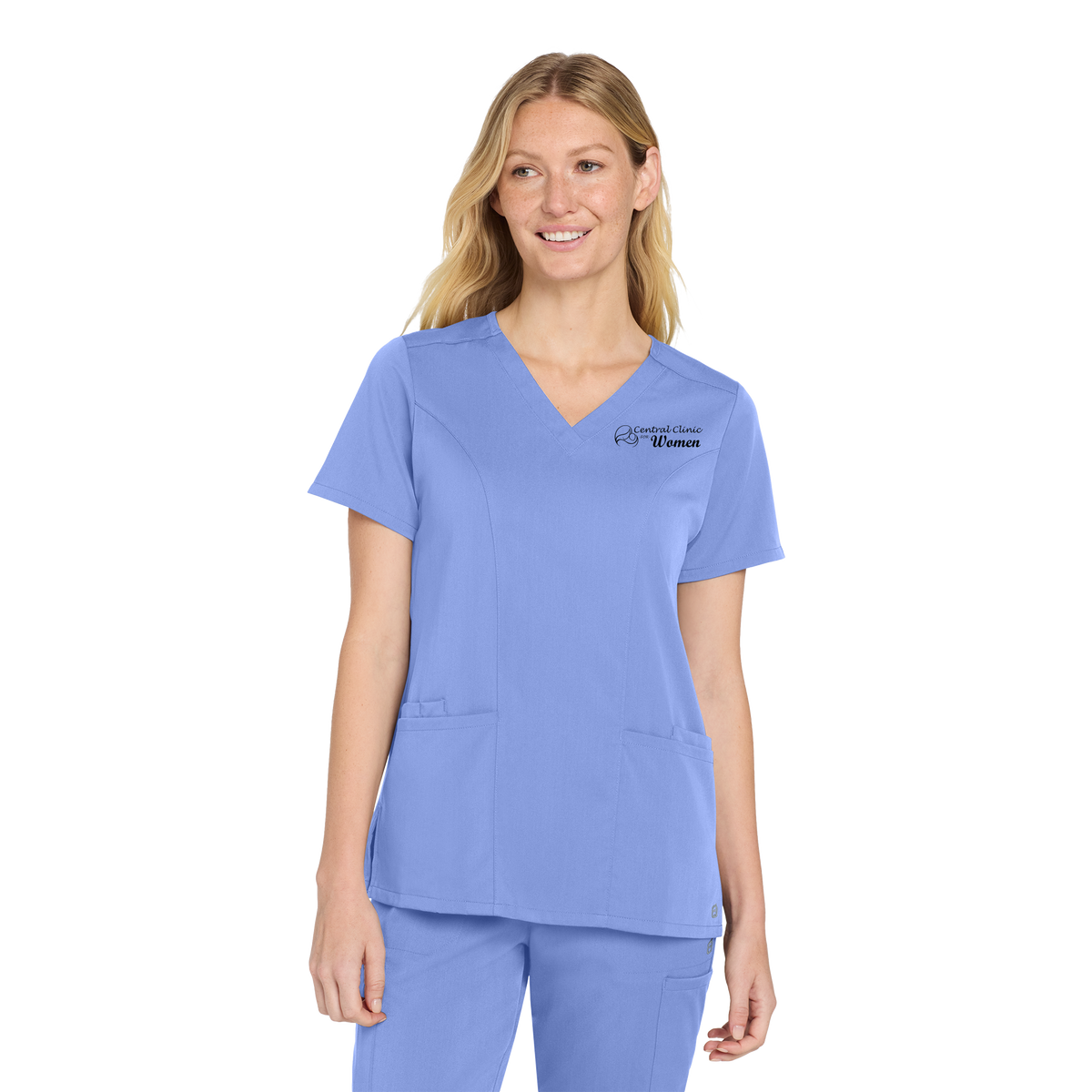 centralclinicforwomen-wink-womens-premiere-flex-v-neck-primary-mockup
