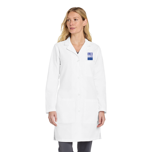 littlerockdermatology-wink-womens-lab-coat-long-primary-mockup