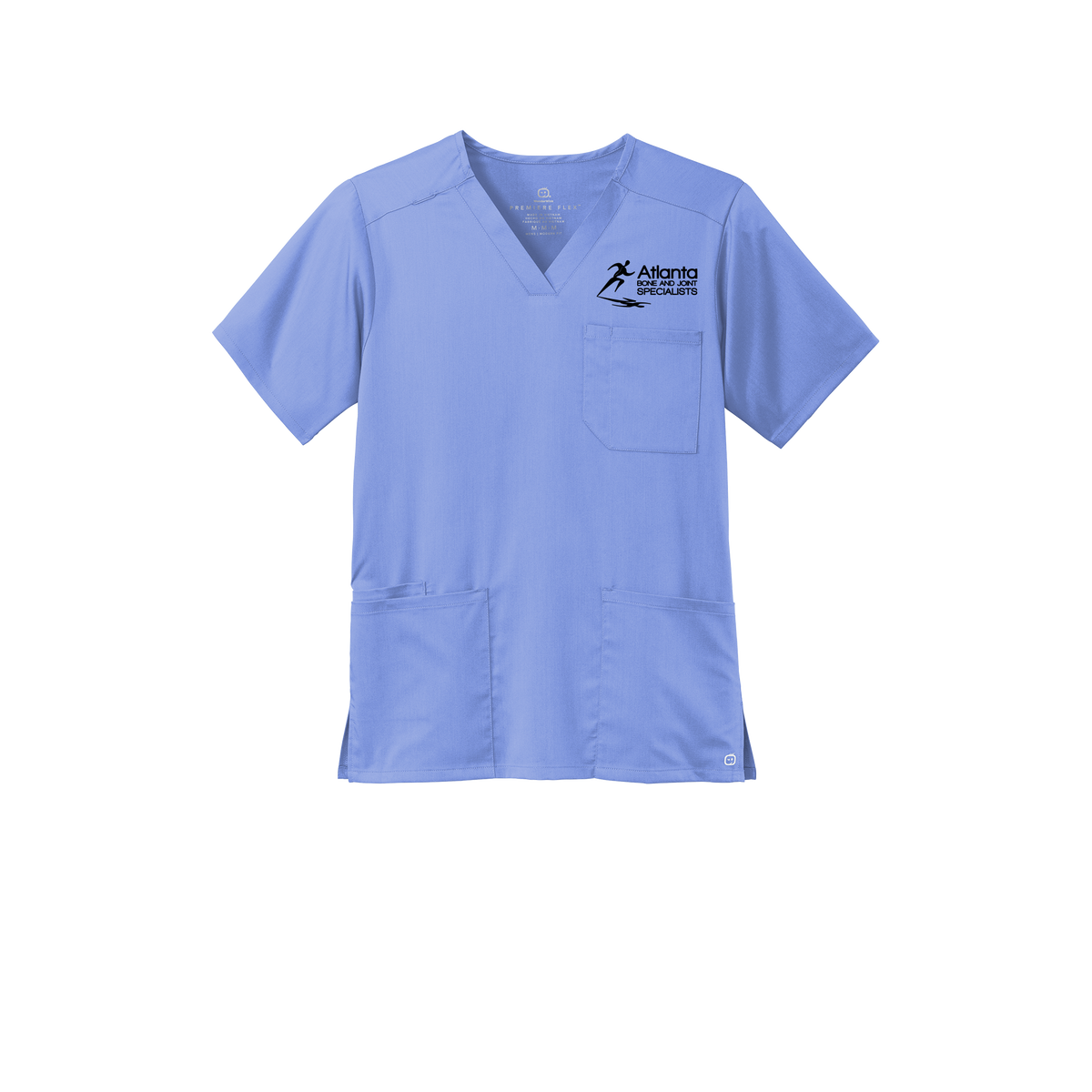atlantaboneandjoint-wink-mens-premiere-flex-v-neck-embroidery-leftchest-WW5068-ceil-flat-front