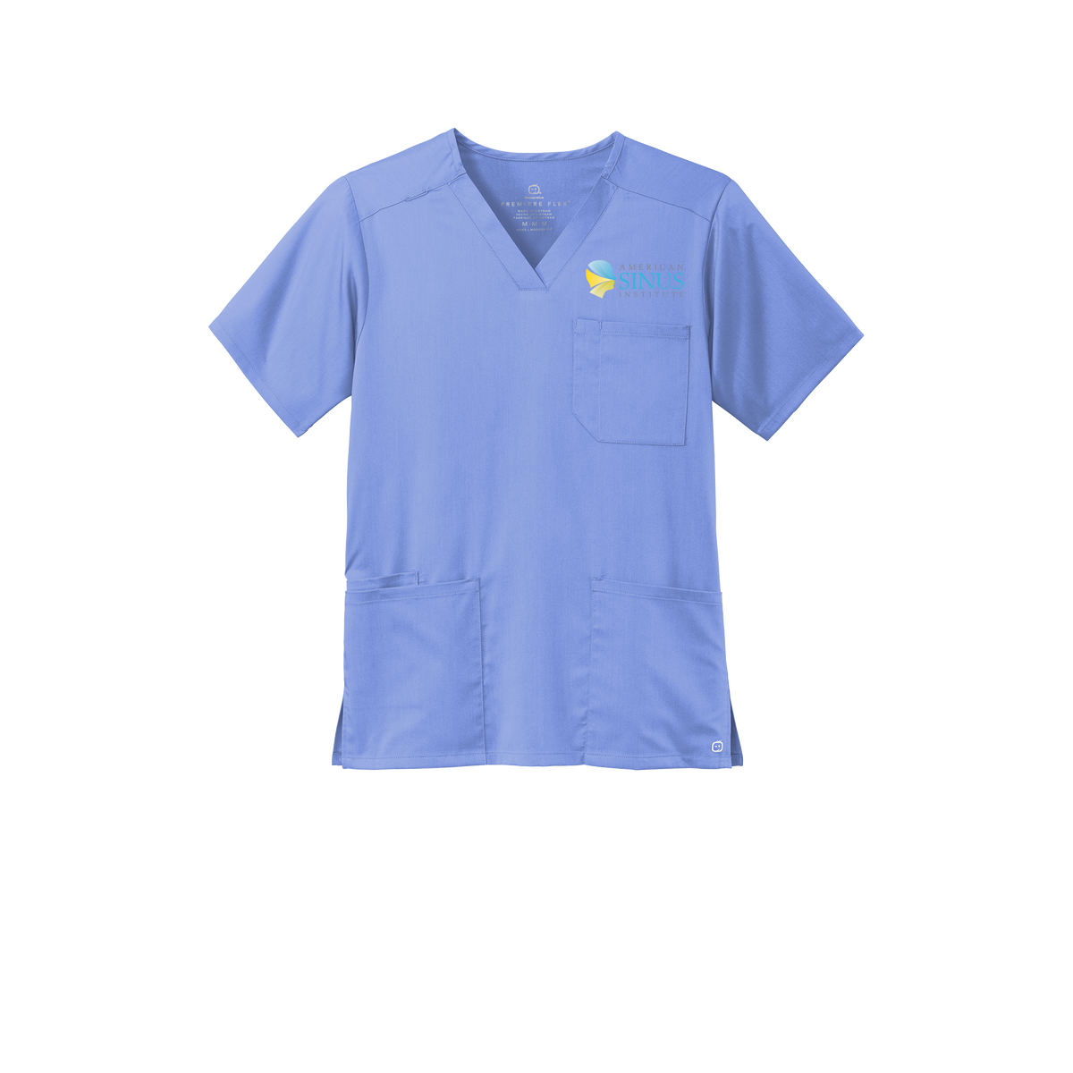 americansinus-wink-mens-premiere-flex-v-neck-embroidery-leftchest-WW5068-ceil-flat-front