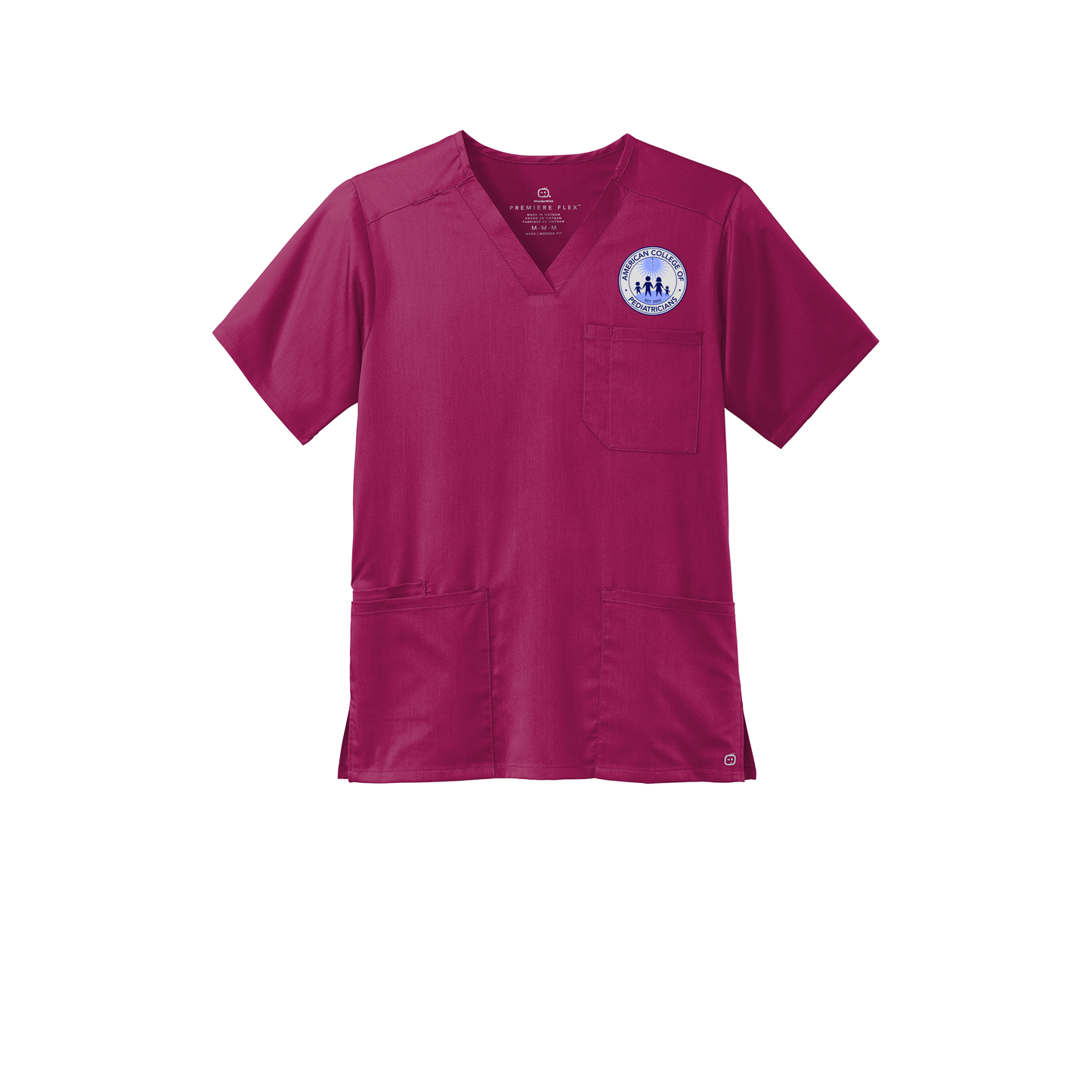 acpeds-wink-mens-premiere-flex-v-neck-embroidery-leftchest-WW5068-wine-flat-front
