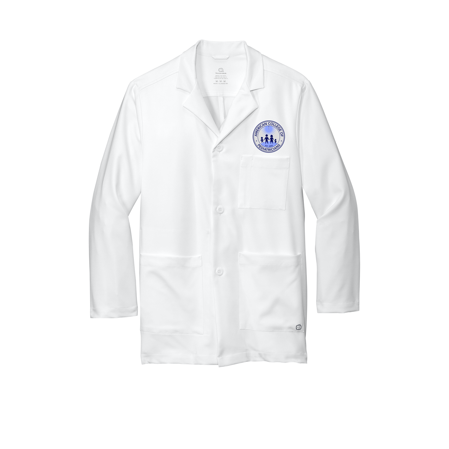 acpeds-wink-mens-lab-coat-short-embroidery-leftchest-WW5072-white-flat-front