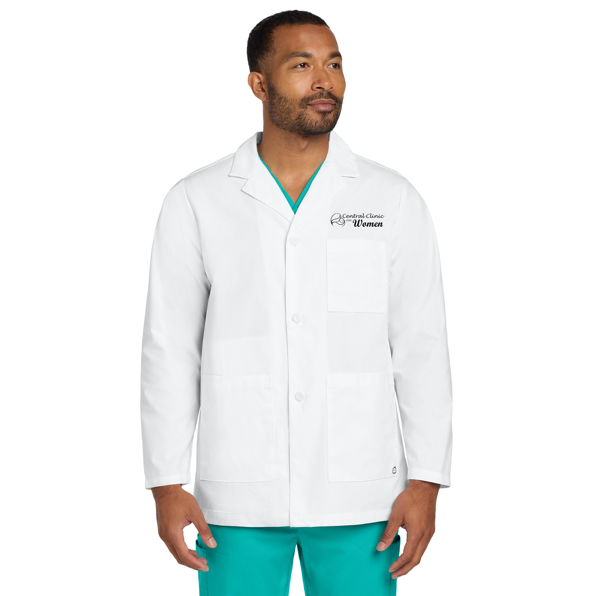 centralclinicforwomen-wink-mens-lab-coat-short-primary-mockup
