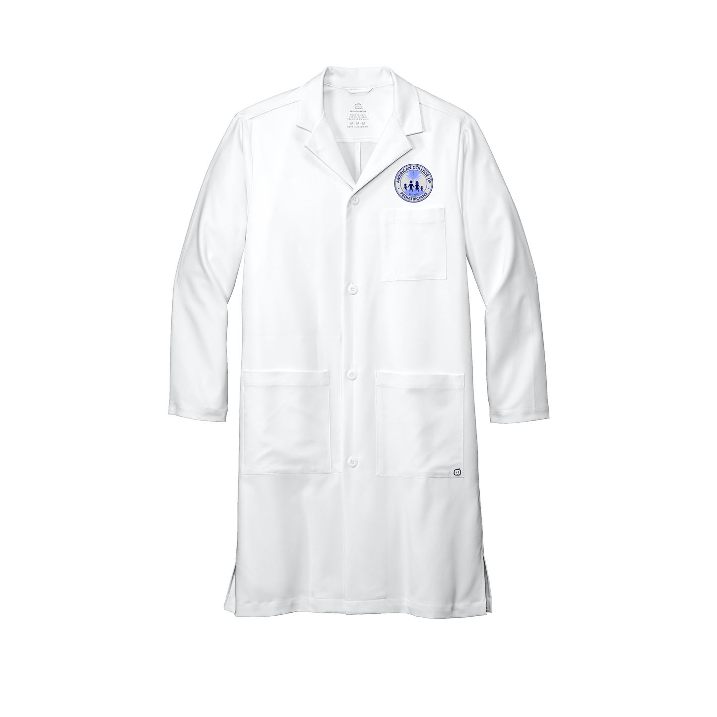 acpeds-wink-mens-lab-coat-long-embroidery-leftchest-WW5172-white-flat-front