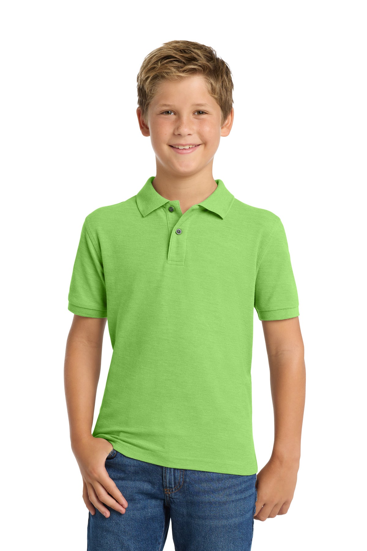 Port Authority® Youth Silk Touch™ Polo.  Y500