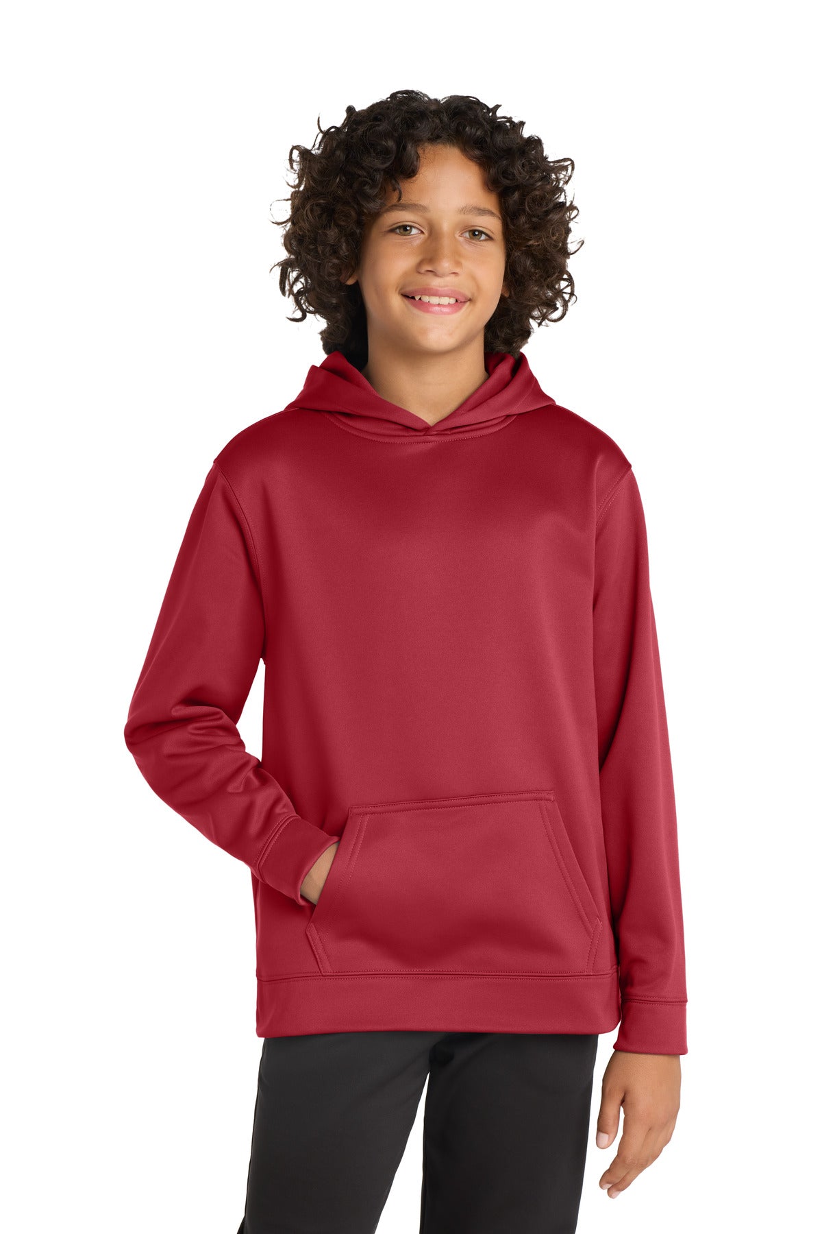 Sport-Tek® Youth Sport-Wick® Fleece Hooded Pullover. YST244