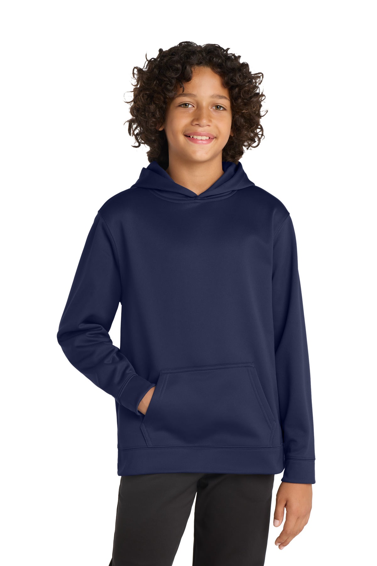 Sport-Tek® Youth Sport-Wick® Fleece Hooded Pullover. YST244