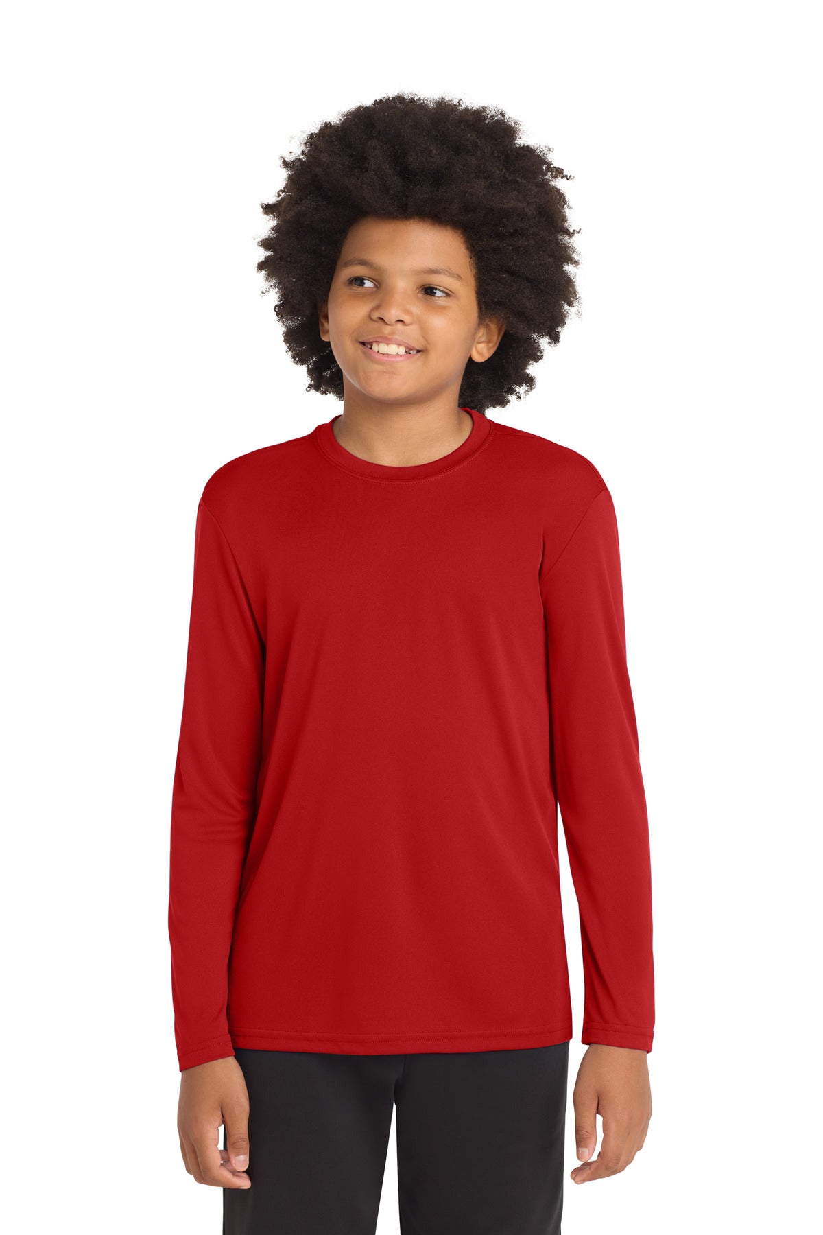 Sport-Tek® Youth Long Sleeve PosiCharge® Competitor™ Tee. YST350LS