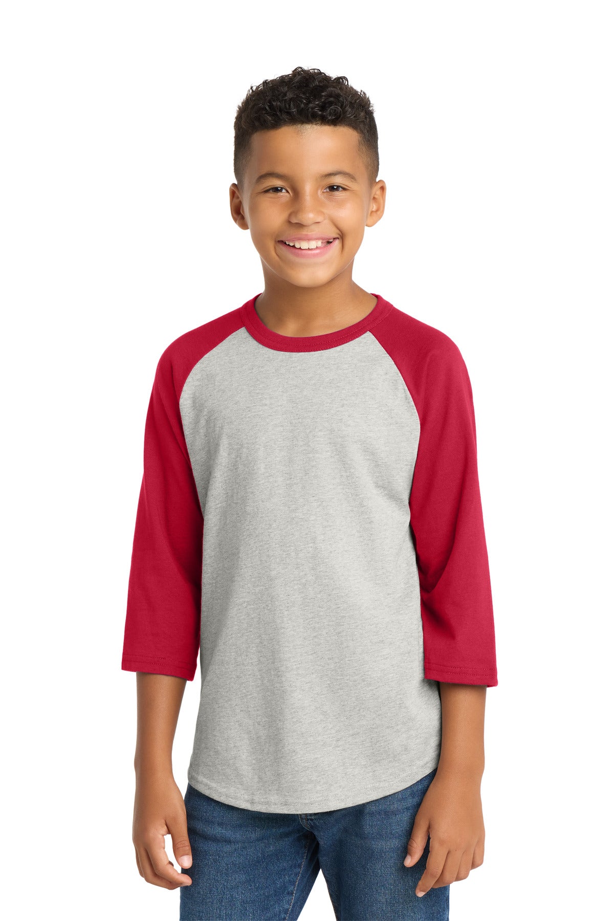Sport-Tek® Youth Colorblock Raglan Jersey.  YT200