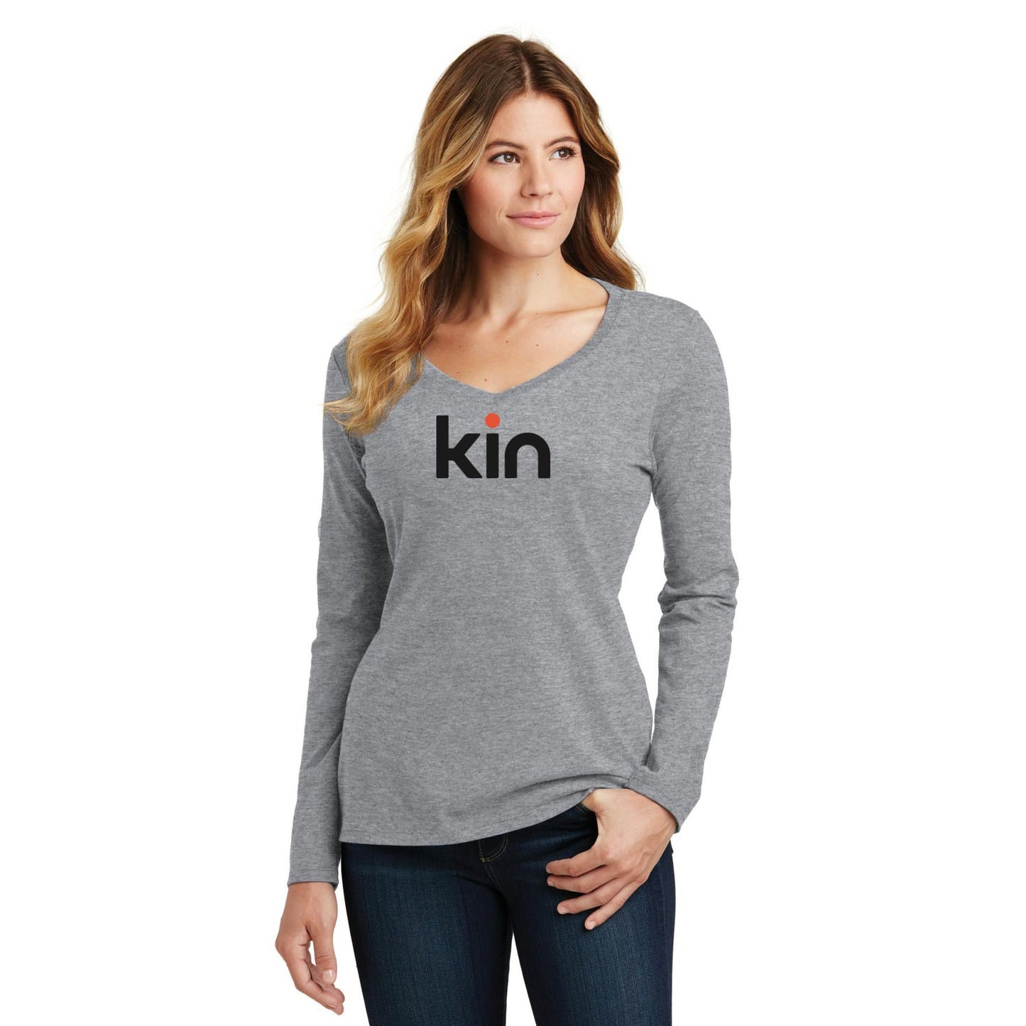 Women's Long Sleeve V-Neck Tee
