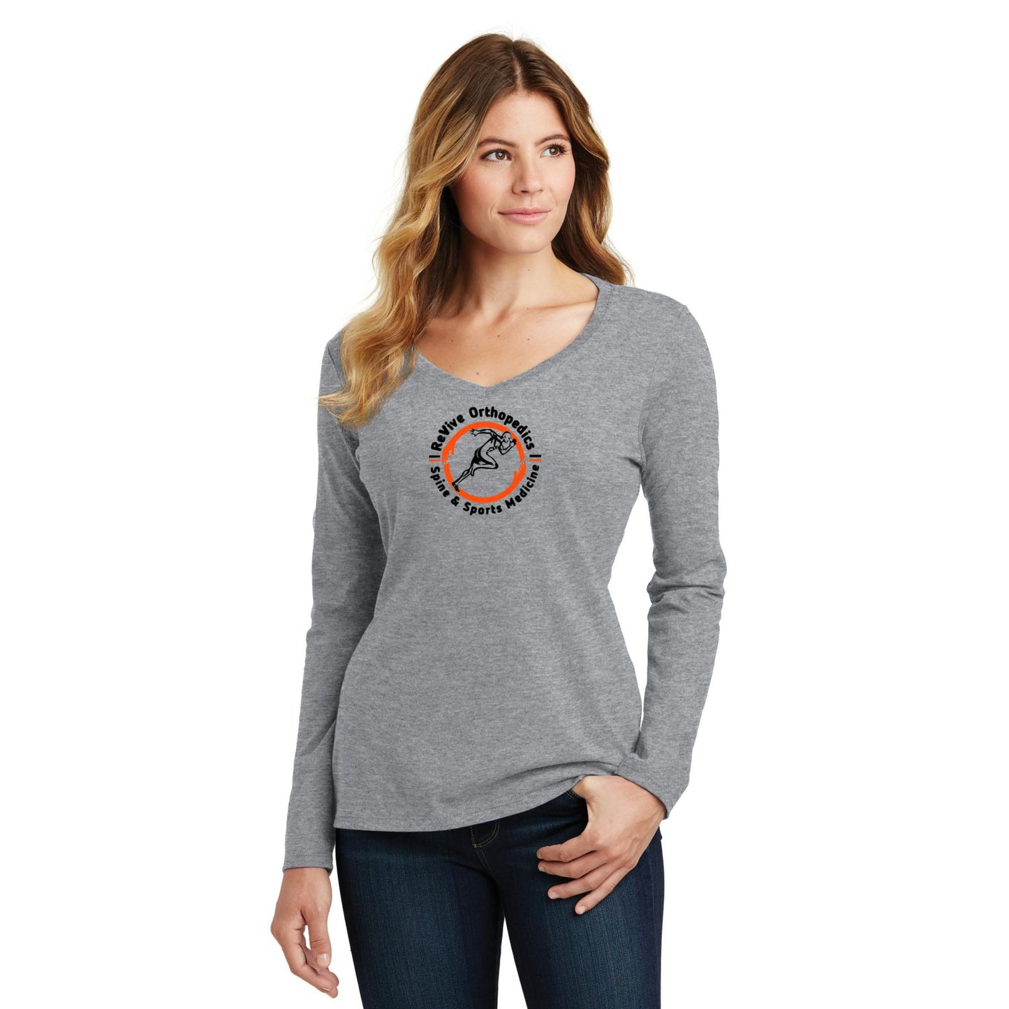Women's Long Sleeve V-Neck Tee