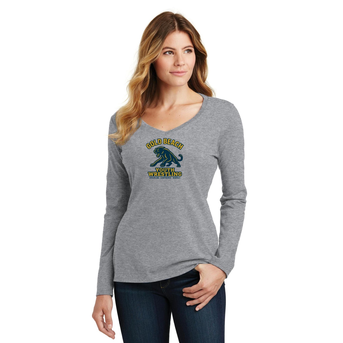 Women's Long Sleeve V-Neck Tee