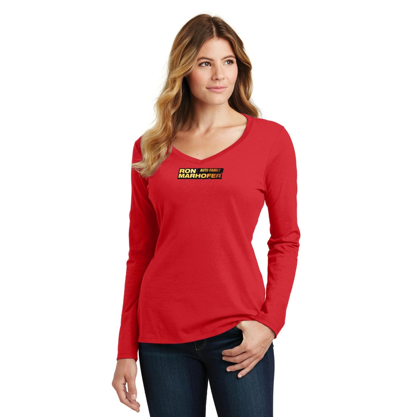 Women's Long Sleeve V-Neck Tee