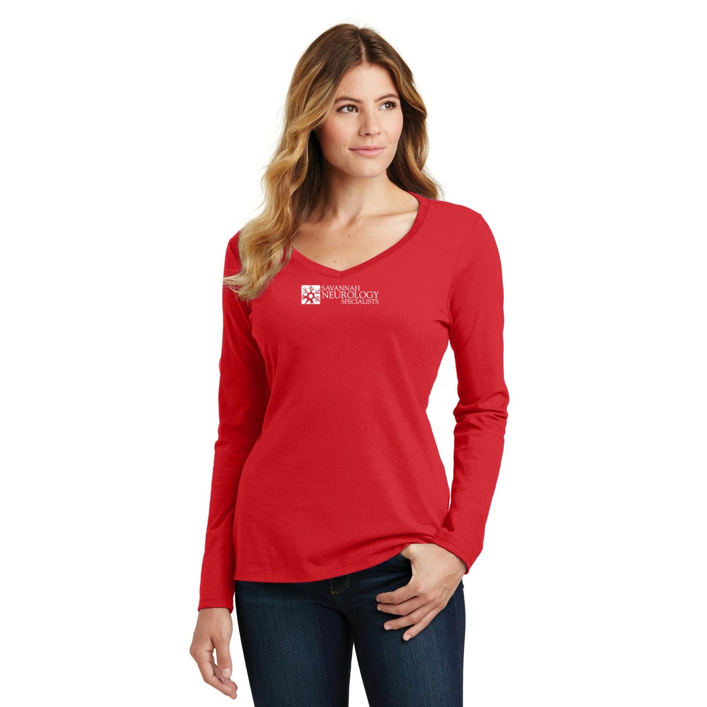 Women's Long Sleeve V-Neck Tee